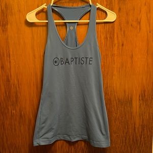 Lululemon and Baptiste Yoga racer back tank